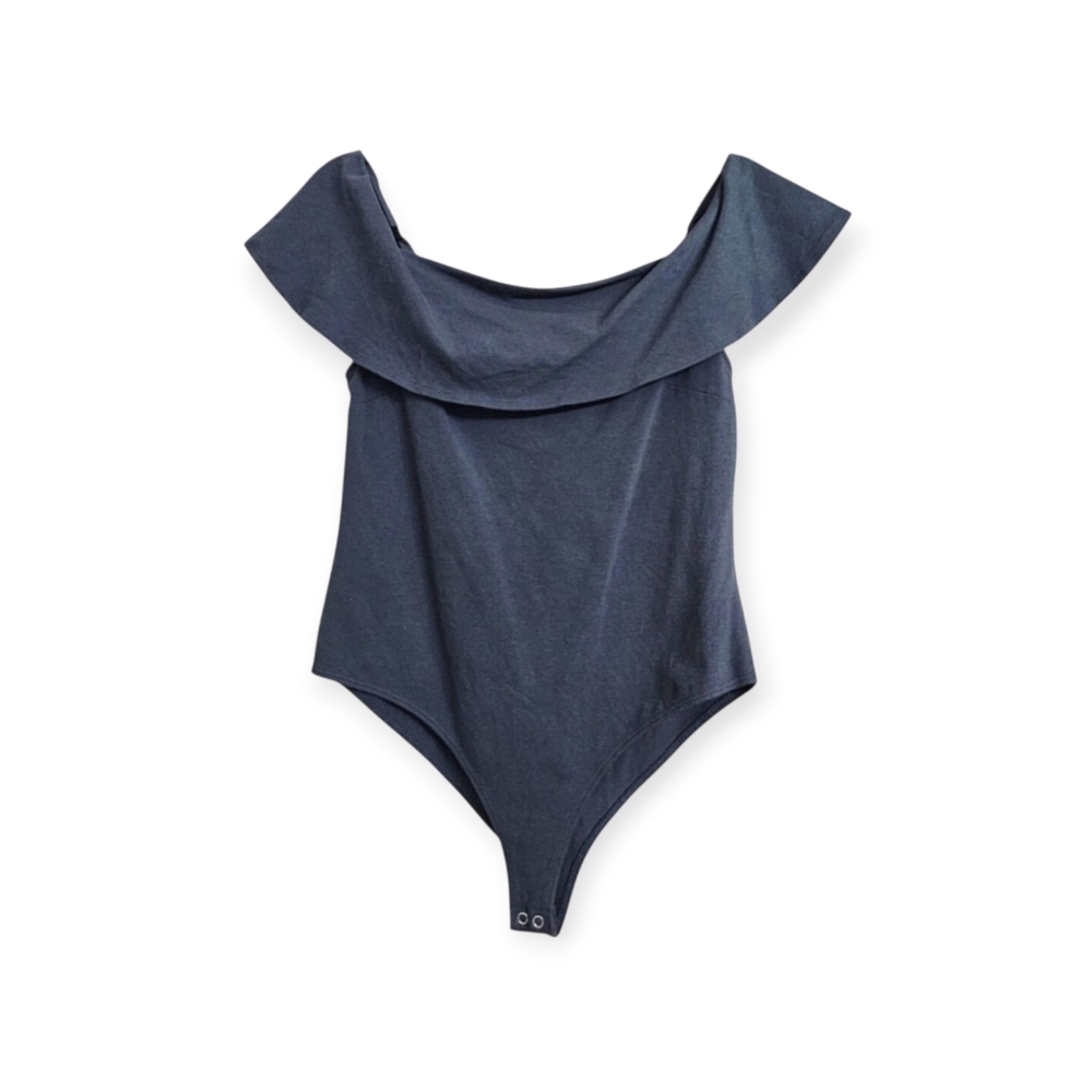 Forever 21 Off-The-Shoulder Snap Bodysuit, Size Large
